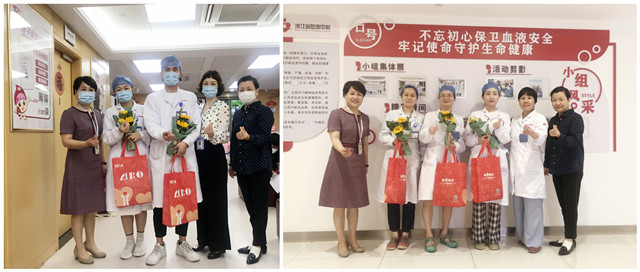 “向阳而生，照亮生命，谢谢您，最美丽的白衣天使！”