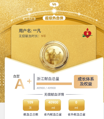 心怀赤诚行善事，百次献血见真情
